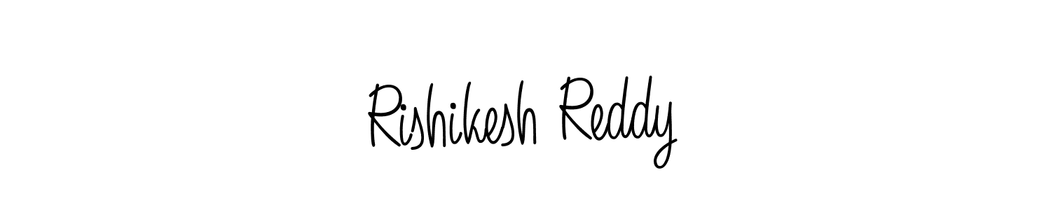 You should practise on your own different ways (Angelique-Rose-font-FFP) to write your name (Rishikesh Reddy) in signature. don't let someone else do it for you. Rishikesh Reddy signature style 5 images and pictures png