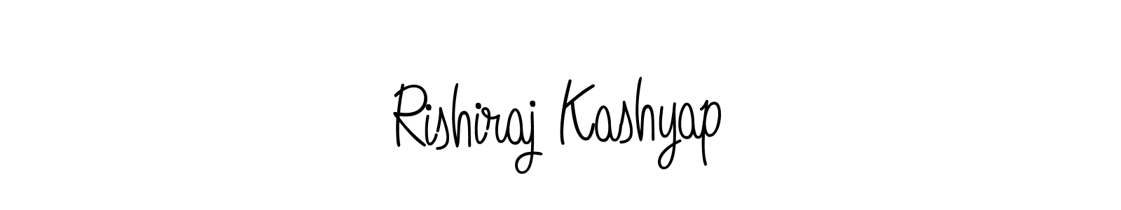 Make a beautiful signature design for name Rishiraj Kashyap. With this signature (Angelique-Rose-font-FFP) style, you can create a handwritten signature for free. Rishiraj Kashyap signature style 5 images and pictures png