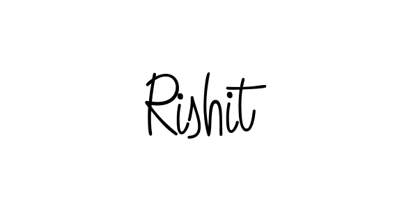 You should practise on your own different ways (Angelique-Rose-font-FFP) to write your name (Rishit) in signature. don't let someone else do it for you. Rishit signature style 5 images and pictures png