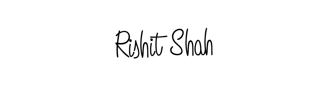 How to make Rishit Shah name signature. Use Angelique-Rose-font-FFP style for creating short signs online. This is the latest handwritten sign. Rishit Shah signature style 5 images and pictures png