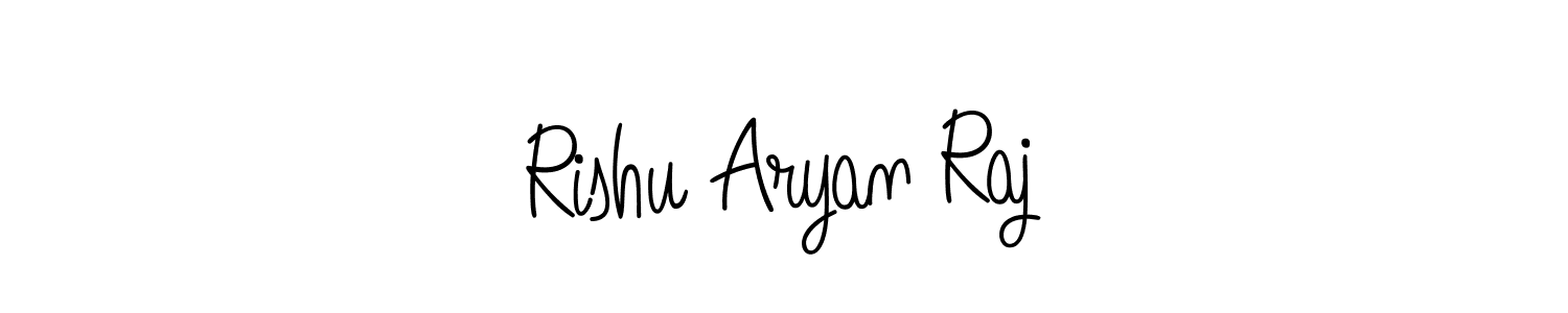 Angelique-Rose-font-FFP is a professional signature style that is perfect for those who want to add a touch of class to their signature. It is also a great choice for those who want to make their signature more unique. Get Rishu Aryan Raj name to fancy signature for free. Rishu Aryan Raj signature style 5 images and pictures png