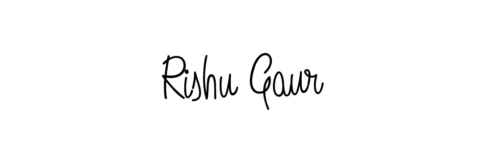 Similarly Angelique-Rose-font-FFP is the best handwritten signature design. Signature creator online .You can use it as an online autograph creator for name Rishu Gaur. Rishu Gaur signature style 5 images and pictures png