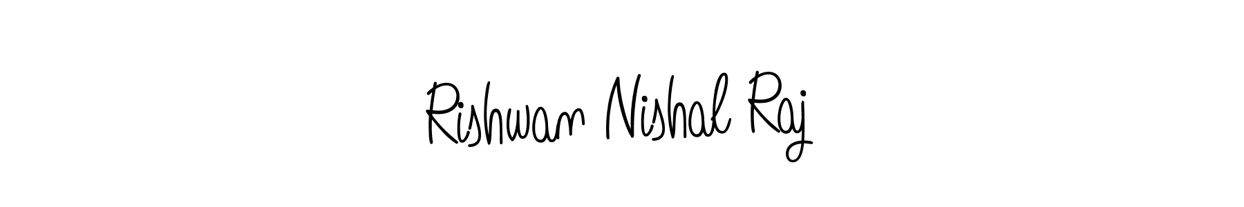 This is the best signature style for the Rishwan Nishal Raj name. Also you like these signature font (Angelique-Rose-font-FFP). Mix name signature. Rishwan Nishal Raj signature style 5 images and pictures png