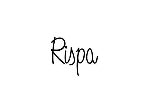 Use a signature maker to create a handwritten signature online. With this signature software, you can design (Angelique-Rose-font-FFP) your own signature for name Rispa. Rispa signature style 5 images and pictures png