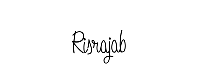 You should practise on your own different ways (Angelique-Rose-font-FFP) to write your name (Risrajab) in signature. don't let someone else do it for you. Risrajab signature style 5 images and pictures png