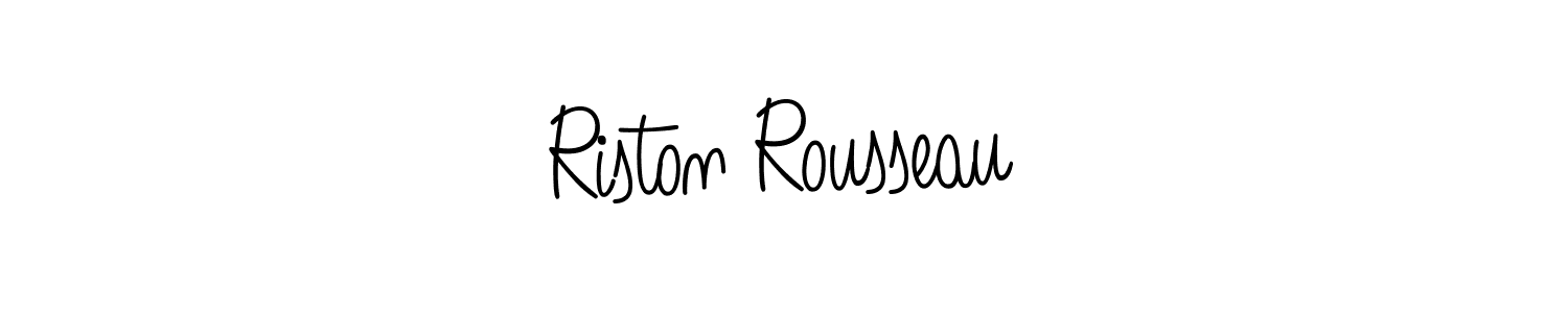 Best and Professional Signature Style for Riston Rousseau. Angelique-Rose-font-FFP Best Signature Style Collection. Riston Rousseau signature style 5 images and pictures png