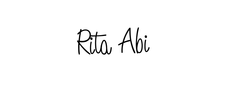 Best and Professional Signature Style for Rita Abi. Angelique-Rose-font-FFP Best Signature Style Collection. Rita Abi signature style 5 images and pictures png