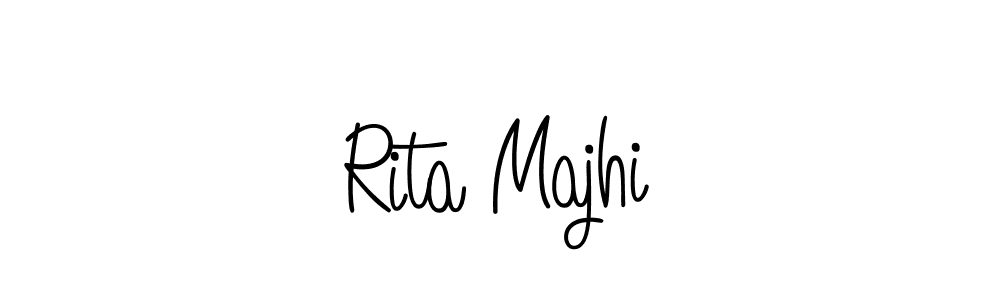 Make a beautiful signature design for name Rita Majhi. With this signature (Angelique-Rose-font-FFP) style, you can create a handwritten signature for free. Rita Majhi signature style 5 images and pictures png