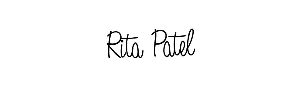 How to make Rita Patel name signature. Use Angelique-Rose-font-FFP style for creating short signs online. This is the latest handwritten sign. Rita Patel signature style 5 images and pictures png