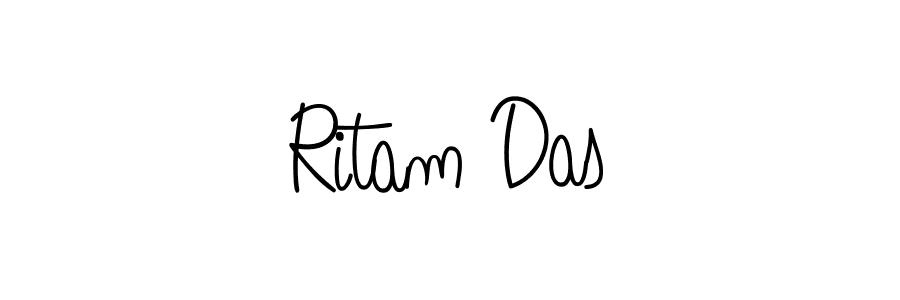 Create a beautiful signature design for name Ritam Das. With this signature (Angelique-Rose-font-FFP) fonts, you can make a handwritten signature for free. Ritam Das signature style 5 images and pictures png