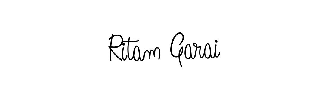 Create a beautiful signature design for name Ritam Garai. With this signature (Angelique-Rose-font-FFP) fonts, you can make a handwritten signature for free. Ritam Garai signature style 5 images and pictures png