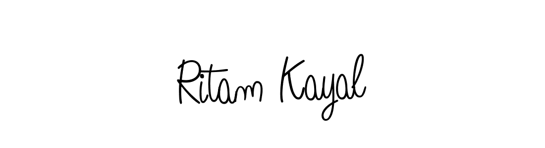 How to Draw Ritam Kayal signature style? Angelique-Rose-font-FFP is a latest design signature styles for name Ritam Kayal. Ritam Kayal signature style 5 images and pictures png