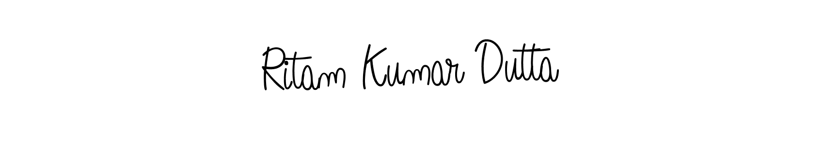 Also we have Ritam Kumar Dutta name is the best signature style. Create professional handwritten signature collection using Angelique-Rose-font-FFP autograph style. Ritam Kumar Dutta signature style 5 images and pictures png