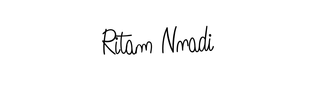 Also we have Ritam Nnadi name is the best signature style. Create professional handwritten signature collection using Angelique-Rose-font-FFP autograph style. Ritam Nnadi signature style 5 images and pictures png