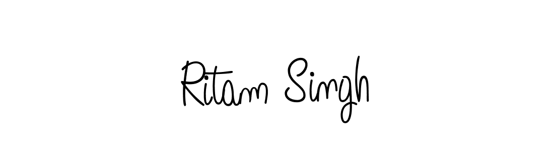 Ritam Singh stylish signature style. Best Handwritten Sign (Angelique-Rose-font-FFP) for my name. Handwritten Signature Collection Ideas for my name Ritam Singh. Ritam Singh signature style 5 images and pictures png