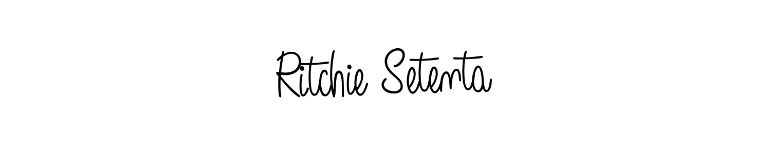 This is the best signature style for the Ritchie Setenta name. Also you like these signature font (Angelique-Rose-font-FFP). Mix name signature. Ritchie Setenta signature style 5 images and pictures png