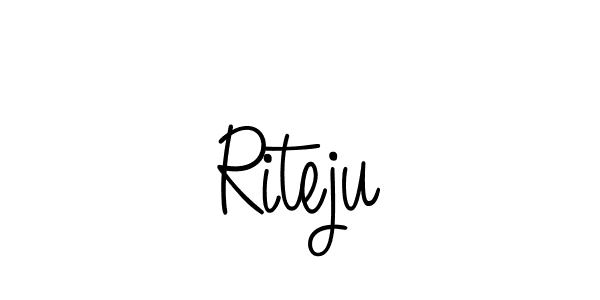 You can use this online signature creator to create a handwritten signature for the name Riteju. This is the best online autograph maker. Riteju signature style 5 images and pictures png