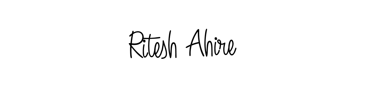 Similarly Angelique-Rose-font-FFP is the best handwritten signature design. Signature creator online .You can use it as an online autograph creator for name Ritesh Ahire. Ritesh Ahire signature style 5 images and pictures png