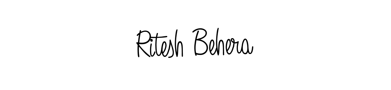 Make a beautiful signature design for name Ritesh Behera. Use this online signature maker to create a handwritten signature for free. Ritesh Behera signature style 5 images and pictures png