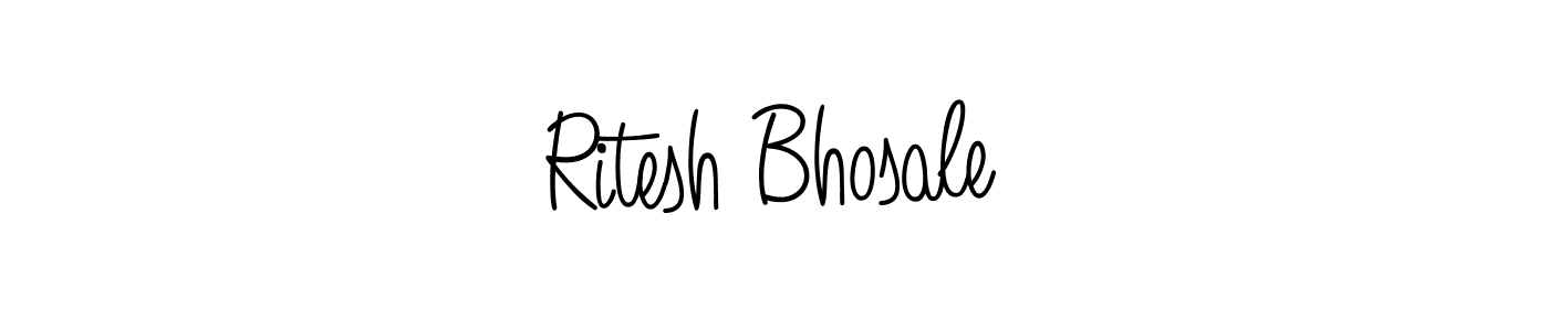 Make a beautiful signature design for name Ritesh Bhosale. Use this online signature maker to create a handwritten signature for free. Ritesh Bhosale signature style 5 images and pictures png