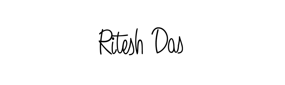 How to make Ritesh Das name signature. Use Angelique-Rose-font-FFP style for creating short signs online. This is the latest handwritten sign. Ritesh Das signature style 5 images and pictures png