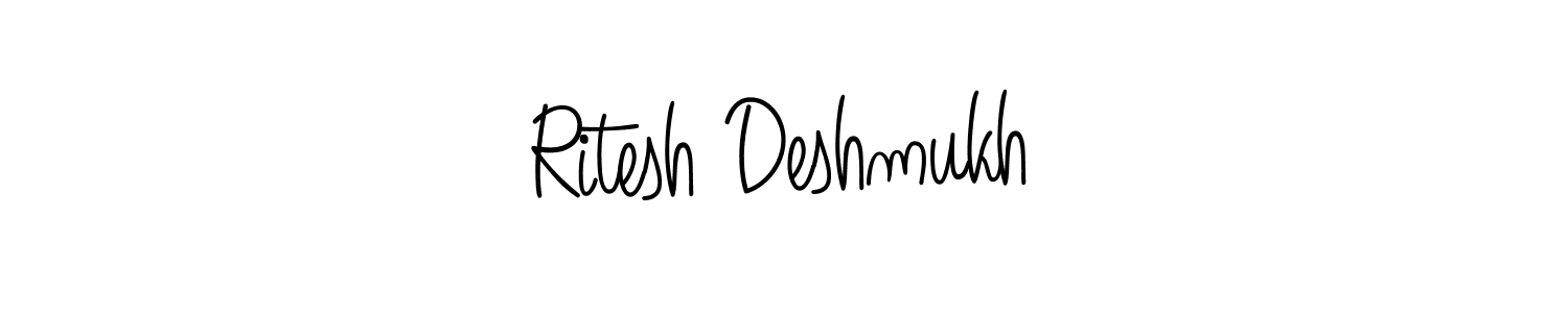 How to make Ritesh Deshmukh signature? Angelique-Rose-font-FFP is a professional autograph style. Create handwritten signature for Ritesh Deshmukh name. Ritesh Deshmukh signature style 5 images and pictures png