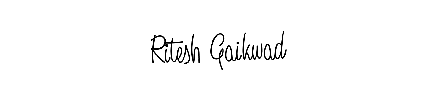 Also we have Ritesh Gaikwad name is the best signature style. Create professional handwritten signature collection using Angelique-Rose-font-FFP autograph style. Ritesh Gaikwad signature style 5 images and pictures png