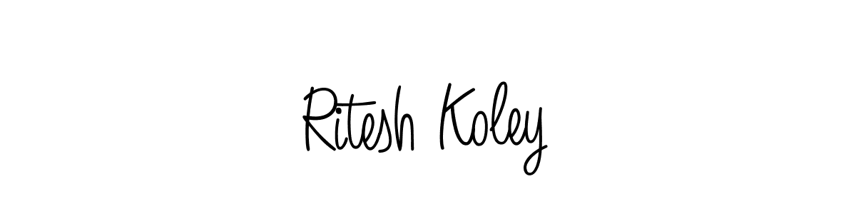 Also You can easily find your signature by using the search form. We will create Ritesh Koley name handwritten signature images for you free of cost using Angelique-Rose-font-FFP sign style. Ritesh Koley signature style 5 images and pictures png