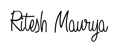Make a beautiful signature design for name Ritesh Maurya. Use this online signature maker to create a handwritten signature for free. Ritesh Maurya signature style 5 images and pictures png