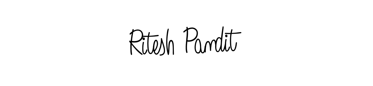 Also we have Ritesh Pandit name is the best signature style. Create professional handwritten signature collection using Angelique-Rose-font-FFP autograph style. Ritesh Pandit signature style 5 images and pictures png