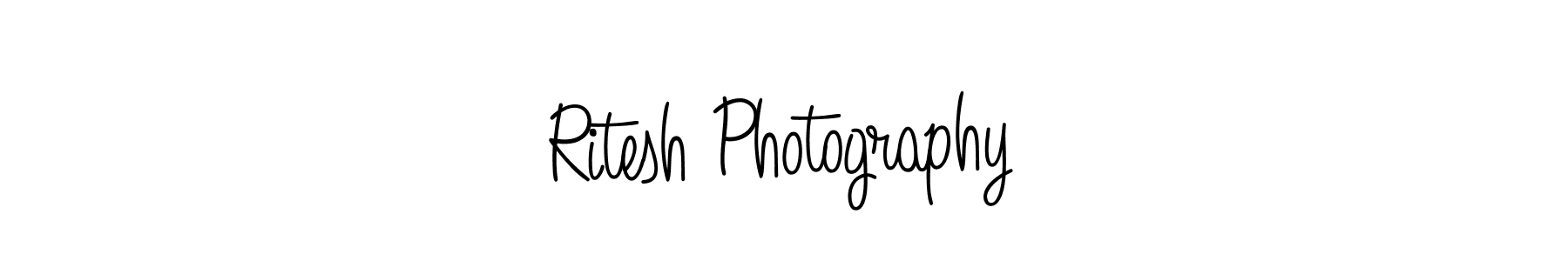 Design your own signature with our free online signature maker. With this signature software, you can create a handwritten (Angelique-Rose-font-FFP) signature for name Ritesh Photography. Ritesh Photography signature style 5 images and pictures png