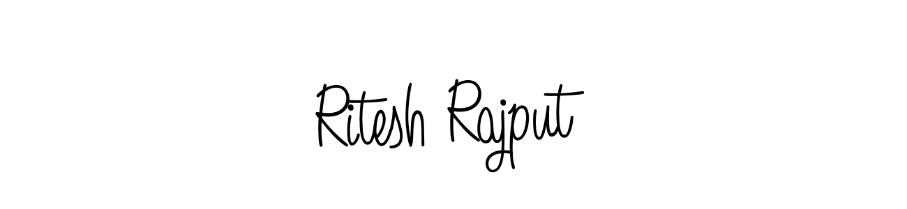 Also we have Ritesh Rajput name is the best signature style. Create professional handwritten signature collection using Angelique-Rose-font-FFP autograph style. Ritesh Rajput signature style 5 images and pictures png