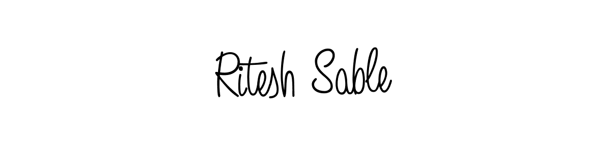 Similarly Angelique-Rose-font-FFP is the best handwritten signature design. Signature creator online .You can use it as an online autograph creator for name Ritesh Sable. Ritesh Sable signature style 5 images and pictures png