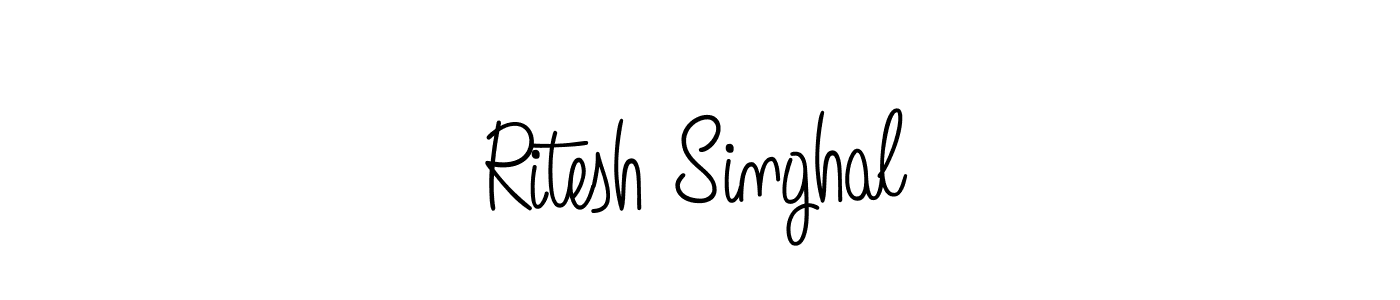 Best and Professional Signature Style for Ritesh Singhal. Angelique-Rose-font-FFP Best Signature Style Collection. Ritesh Singhal signature style 5 images and pictures png