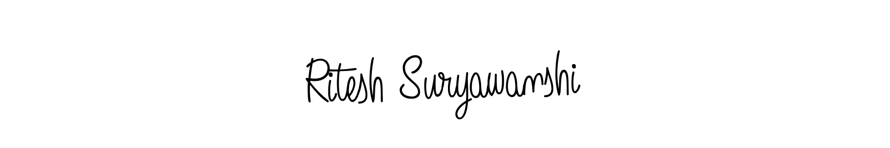 How to Draw Ritesh Suryawanshi signature style? Angelique-Rose-font-FFP is a latest design signature styles for name Ritesh Suryawanshi. Ritesh Suryawanshi signature style 5 images and pictures png