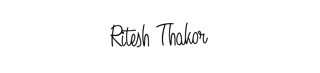 Similarly Angelique-Rose-font-FFP is the best handwritten signature design. Signature creator online .You can use it as an online autograph creator for name Ritesh Thakor. Ritesh Thakor signature style 5 images and pictures png