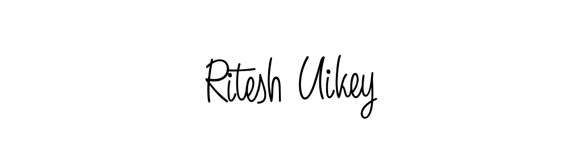 Similarly Angelique-Rose-font-FFP is the best handwritten signature design. Signature creator online .You can use it as an online autograph creator for name Ritesh Uikey. Ritesh Uikey signature style 5 images and pictures png