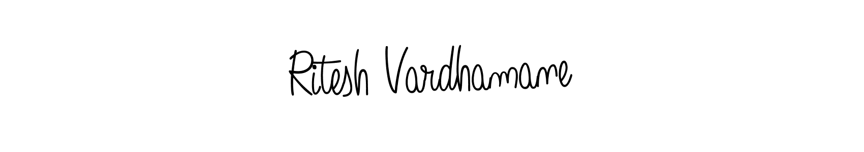 Make a beautiful signature design for name Ritesh Vardhamane. Use this online signature maker to create a handwritten signature for free. Ritesh Vardhamane signature style 5 images and pictures png