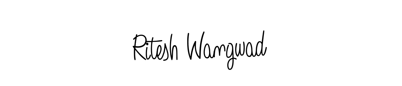 Here are the top 10 professional signature styles for the name Ritesh Wangwad. These are the best autograph styles you can use for your name. Ritesh Wangwad signature style 5 images and pictures png