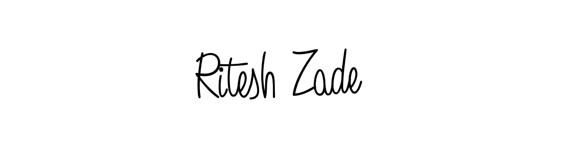 Once you've used our free online signature maker to create your best signature Angelique-Rose-font-FFP style, it's time to enjoy all of the benefits that Ritesh Zade name signing documents. Ritesh Zade signature style 5 images and pictures png