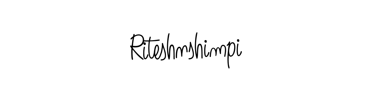 How to make Riteshnshimpi signature? Angelique-Rose-font-FFP is a professional autograph style. Create handwritten signature for Riteshnshimpi name. Riteshnshimpi signature style 5 images and pictures png
