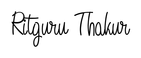 You should practise on your own different ways (Angelique-Rose-font-FFP) to write your name (Ritguru Thakur) in signature. Don't let someone else do it for you. Ritguru Thakur signature style 5 images and pictures png
