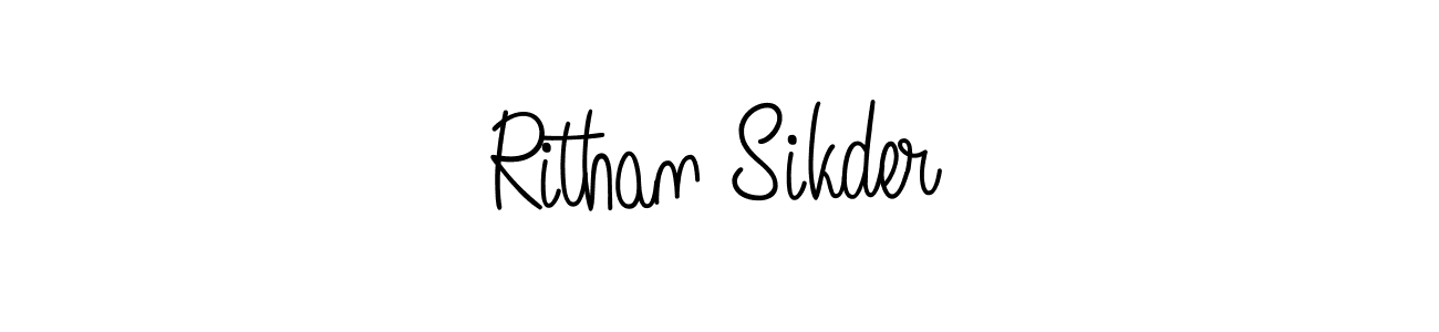 Rithan Sikder stylish signature style. Best Handwritten Sign (Angelique-Rose-font-FFP) for my name. Handwritten Signature Collection Ideas for my name Rithan Sikder. Rithan Sikder signature style 5 images and pictures png