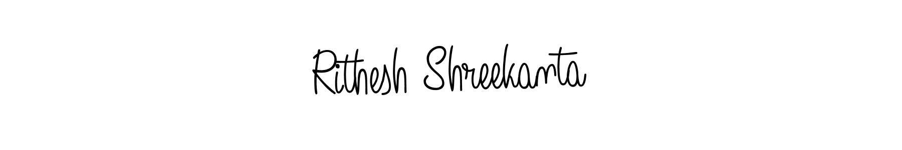 Use a signature maker to create a handwritten signature online. With this signature software, you can design (Angelique-Rose-font-FFP) your own signature for name Rithesh Shreekanta. Rithesh Shreekanta signature style 5 images and pictures png