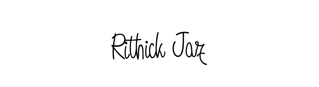 How to Draw Rithick Jaz signature style? Angelique-Rose-font-FFP is a latest design signature styles for name Rithick Jaz. Rithick Jaz signature style 5 images and pictures png