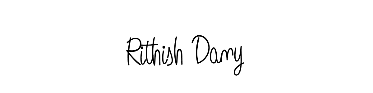 Also we have Rithish Dany name is the best signature style. Create professional handwritten signature collection using Angelique-Rose-font-FFP autograph style. Rithish Dany signature style 5 images and pictures png