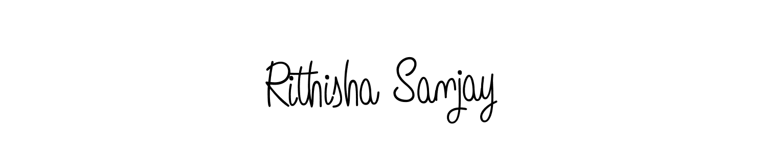 if you are searching for the best signature style for your name Rithisha Sanjay. so please give up your signature search. here we have designed multiple signature styles  using Angelique-Rose-font-FFP. Rithisha Sanjay signature style 5 images and pictures png