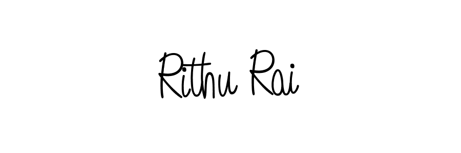 You should practise on your own different ways (Angelique-Rose-font-FFP) to write your name (Rithu Rai) in signature. don't let someone else do it for you. Rithu Rai signature style 5 images and pictures png