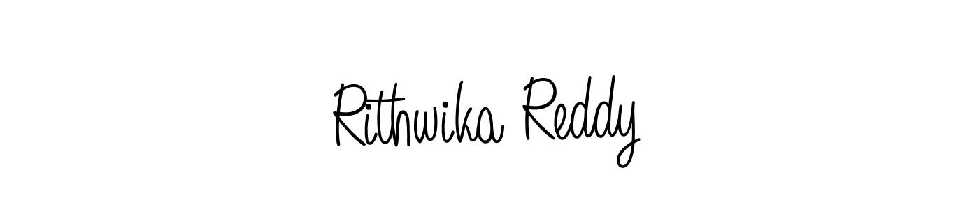 Make a beautiful signature design for name Rithwika Reddy. With this signature (Angelique-Rose-font-FFP) style, you can create a handwritten signature for free. Rithwika Reddy signature style 5 images and pictures png