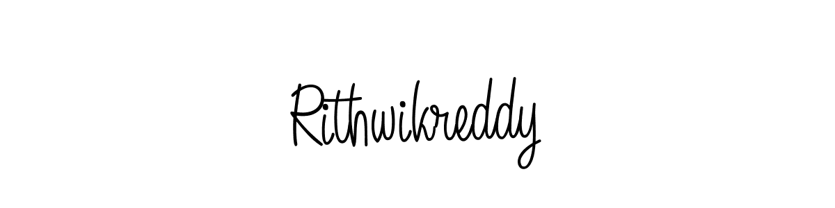 How to make Rithwikreddy name signature. Use Angelique-Rose-font-FFP style for creating short signs online. This is the latest handwritten sign. Rithwikreddy signature style 5 images and pictures png